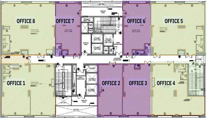 Godrej Plaza 319 - Office (929 sqft) Floor Plan
