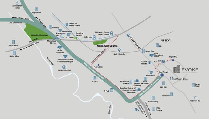 Godrej Evoke Location Map