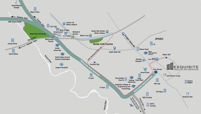 Godrej Exquisite Location Map