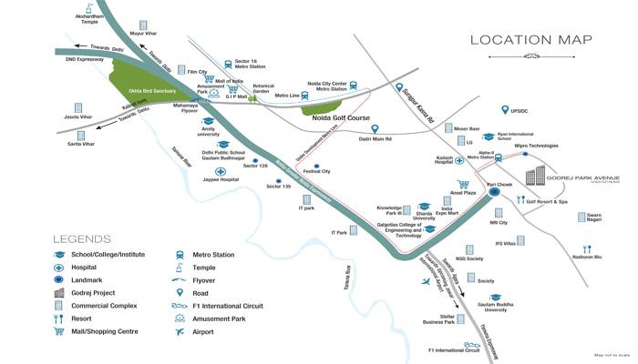 Godrej Park Avenue Location Map