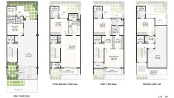 Godrej Presidential Villas - 4 BHK (125 sqyds) Floor Plan