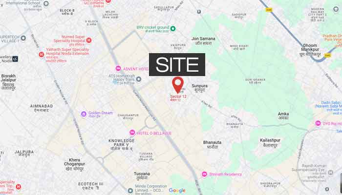 Godrej Sector 12 Greater Noida Location Map