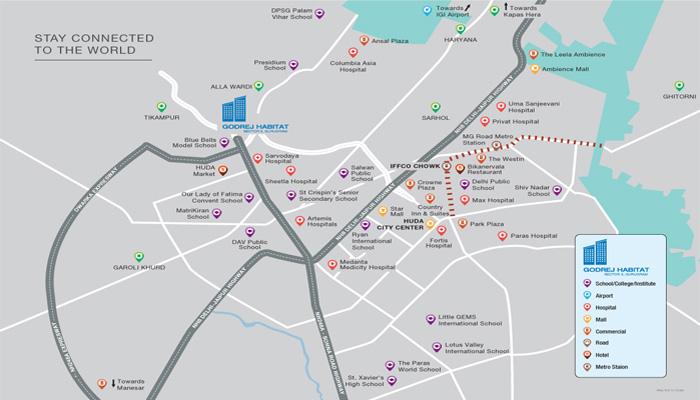 Godrej Habitat Location Map