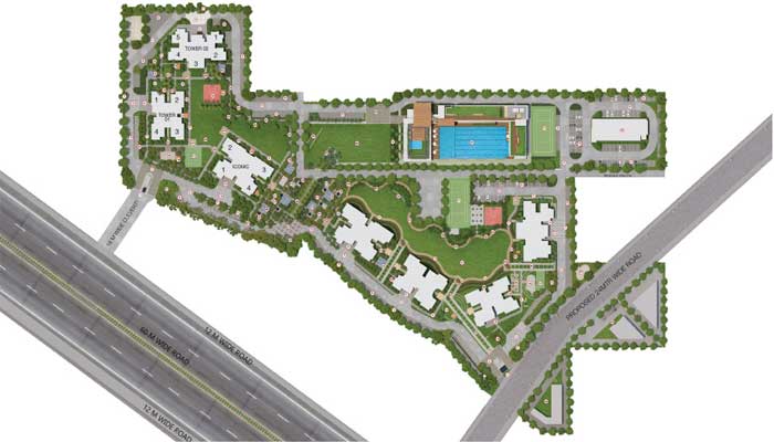 Godrej Meridien Master Layout Plan