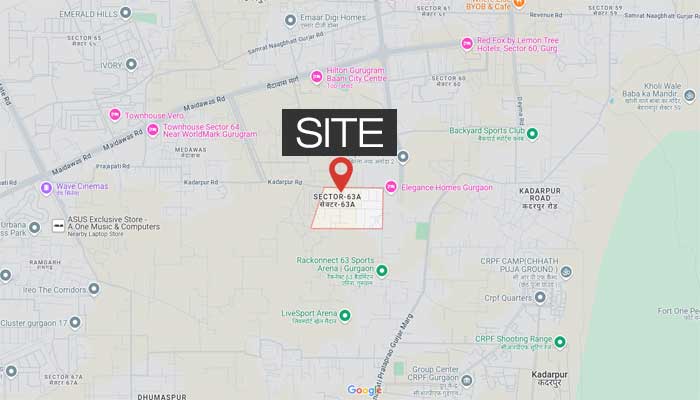 Godrej Sector 63A Gurugram Location Map