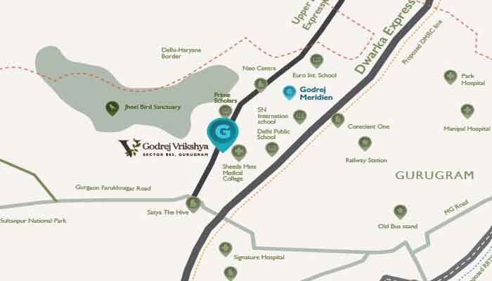 Godrej Vrikshya Location Map