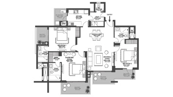 Godrej Suprema - 3.5 BHK Floor Plan
