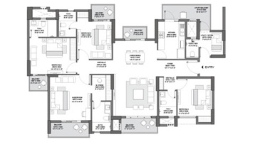 Godrej Astra - 4 BHK (4200) Floor Plan