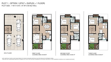 Godrej Plots Ludhiana - Plot (109 sqyds - Duplex Option) Floor Plan