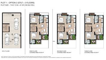 Godrej Plots Ludhiana - Plot (109 sqyds - Floors Option) Floor Plan