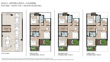 Godrej Plots Ludhiana - Plot (126 sqyds - Floors Option) Floor Plan