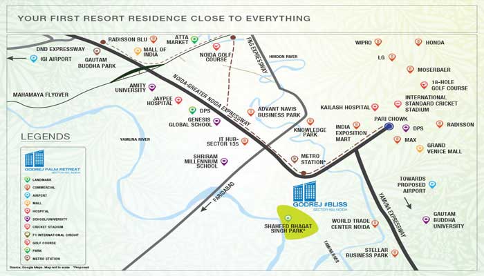 Godrej Bliss Location Map