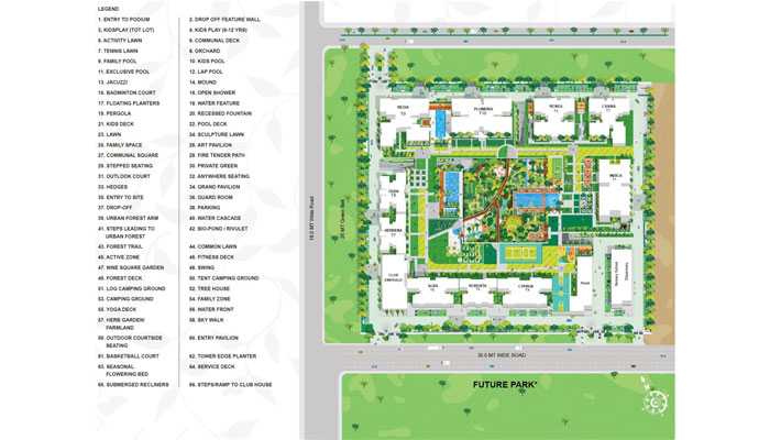 Godrej Plumeria Master Layout Plan
