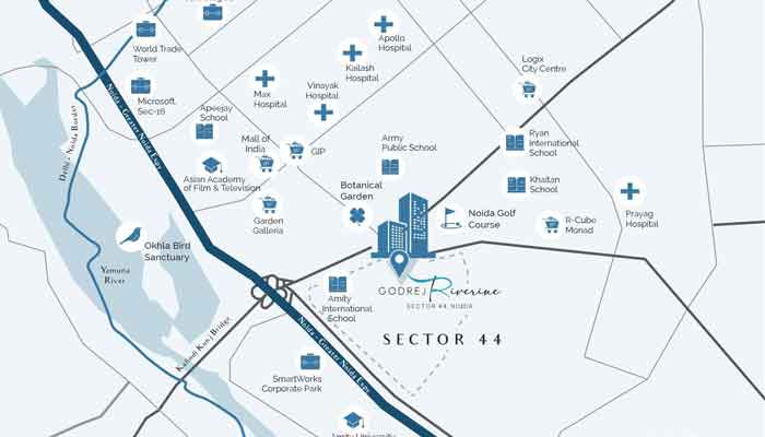 Godrej Riverine Location Map