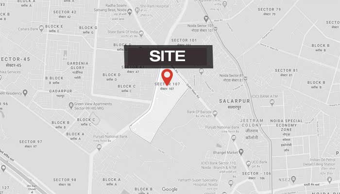 Godrej Sector 107 Noida Location Map