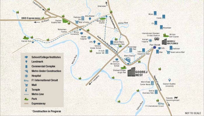 Godrej Solitaire Location Map